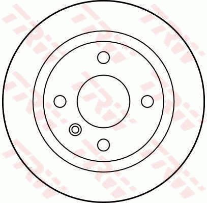 TRW Brzdový kotouč DF1696 sada 2ks - Brake Disc