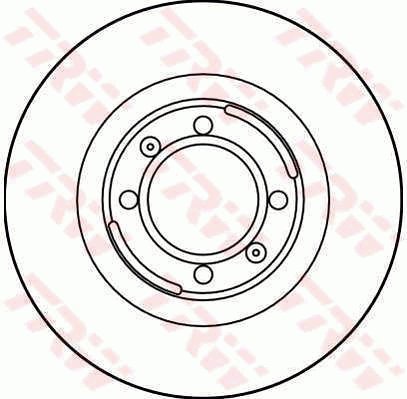TRW Brzdový kotouč DF1705 sada 2ks - Brake Disc