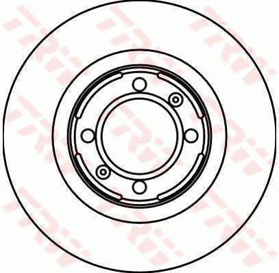 TRW Brzdový kotouč DF1714 sada 2ks - Brake Disc