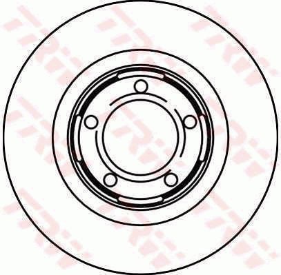 TRW Brzdový kotouč DF1733 sada 2ks - Brake Disc
