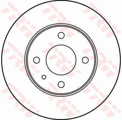 TRW Brzdový kotouč DF1751 sada 2ks - Brake Disc