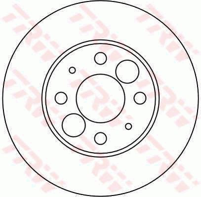 TRW Brzdový kotouč DF1756 sada 2ks - Brake Disc