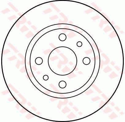 TRW Brzdový kotouč DF1788 sada 2ks - Brake Disc
