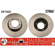 TRW Brake disc DF1826 set of 2 - Brake Disc