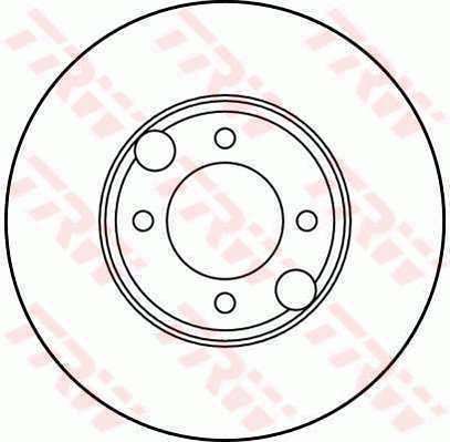 TRW Brzdový kotouč DF1878 sada 2ks - Brake Disc