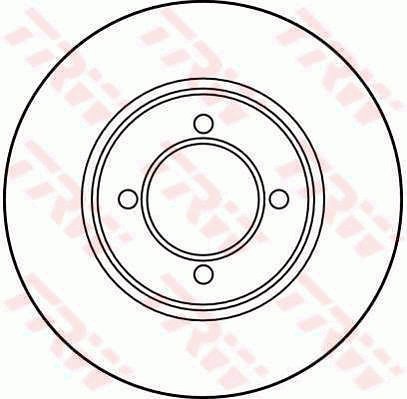 TRW Brzdový kotouč DF1911 sada 2ks - Brake Disc