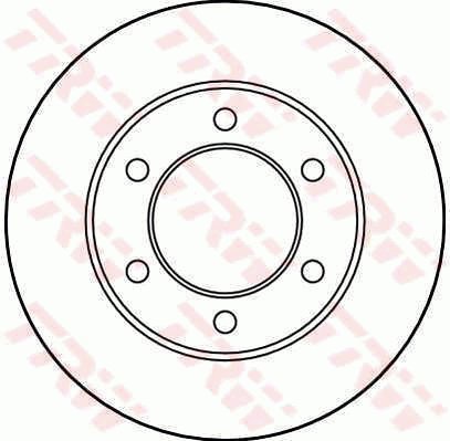 TRW Brzdový kotouč DF1912 sada 2ks - Brake Disc