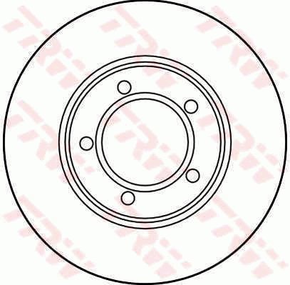 TRW Brzdový kotouč DF1916 sada 2ks - Brake Disc