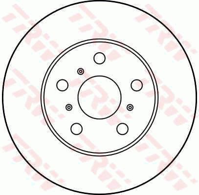 TRW Brzdový kotouč DF1917 sada 2ks - Brake Disc