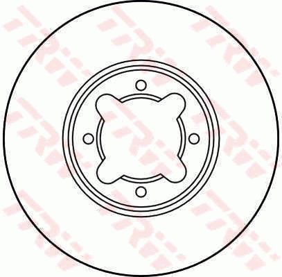 TRW Brzdový kotouč DF1928 sada 2ks - Brake Disc