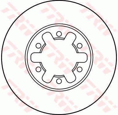 TRW Brzdový kotouč DF1968 sada 2ks - Brake Disc