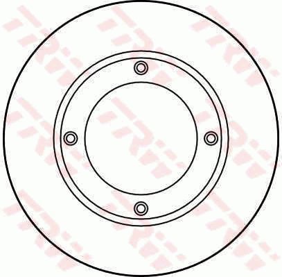 TRW Brzdový kotouč DF1971 sada 2ks - Brake Disc