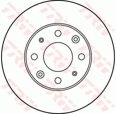 TRW Brzdový kotouč DF1975 sada 2ks - Brake Disc