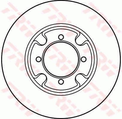 TRW Brzdový kotouč DF1987 sada 2ks - Brake Disc