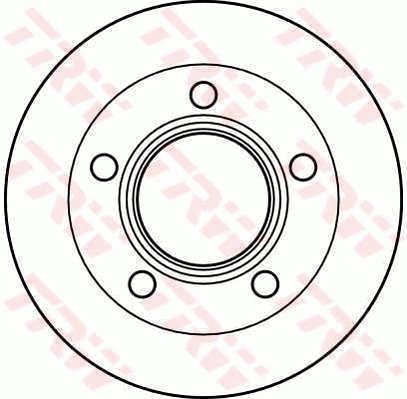TRW Brzdový kotouč DF2008S sada 2ks - Brake Disc