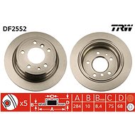 TRW Brzdový kotouč DF2552 sada 2ks - Brake Disc