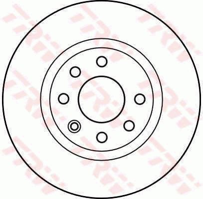 TRW Brzdový kotouč DF2564 sada 2ks - Brake Disc