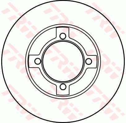TRW Brzdový kotouč DF2570 sada 2ks - Brake Disc
