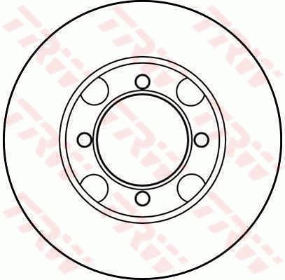 TRW Brzdový kotouč DF2572 sada 2ks - Brake Disc