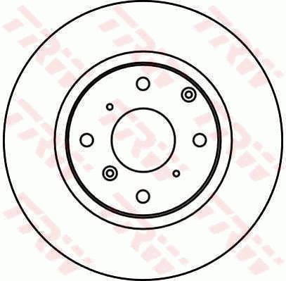 TRW Brzdový kotouč DF2573 sada 2ks - Brake Disc