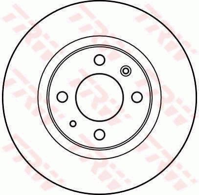 TRW Brzdový kotouč DF2577 sada 2ks - Brake Disc