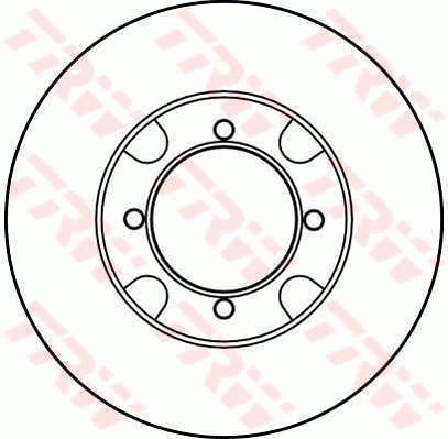 TRW Brzdový kotouč DF2589 sada 2ks - Brake Disc