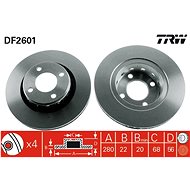 TRW Brake disc DF2601 set of 2 - Brake Disc