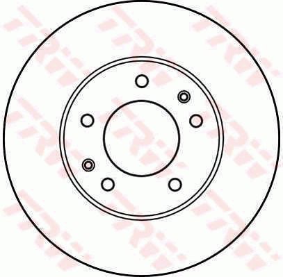 TRW Brzdový kotouč DF2606 sada 2ks - Brake Disc