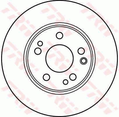 TRW Brzdový kotouč DF2608 sada 2ks - Brake Disc