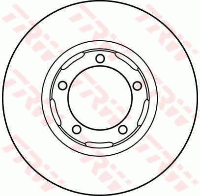 TRW Brzdový kotouč DF2609 sada 2ks - Brake Disc