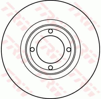 TRW Brzdový kotouč DF2613 sada 2ks - Brake Disc