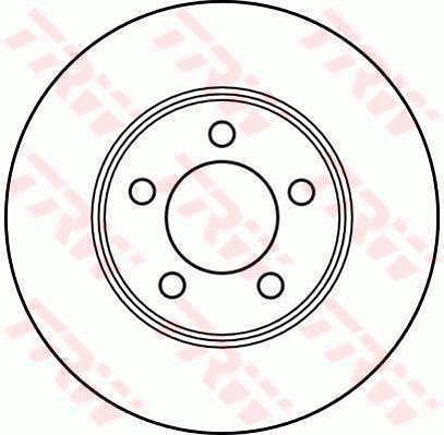 TRW Brzdový kotouč DF2624 sada 2ks - Brake Disc