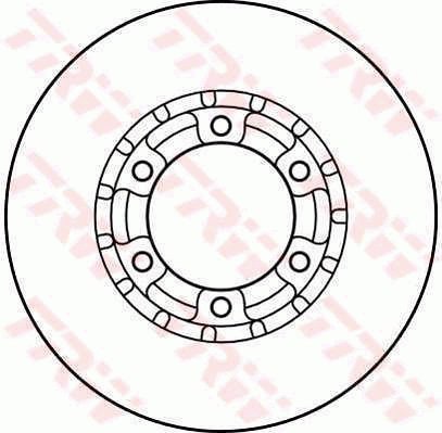 TRW Brzdový kotouč DF2634 sada 2ks - Brake Disc