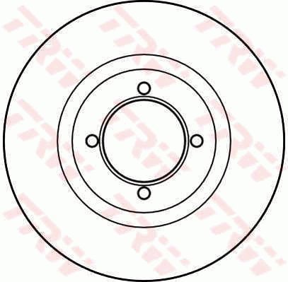 TRW Brzdový kotouč DF2642 sada 2ks - Brake Disc