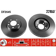 TRW Brake disc DF2645 set of 2 - Brake Disc