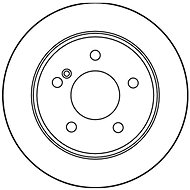 TRW Brzdový kotouč DF2653 sada 2ks - Brake Disc