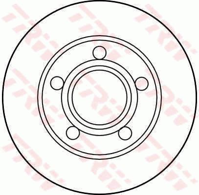 TRW Brzdový kotouč DF2655 sada 2ks - Brake Disc