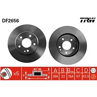 TRW Brake disc DF2656 set of 2 - Brake Disc