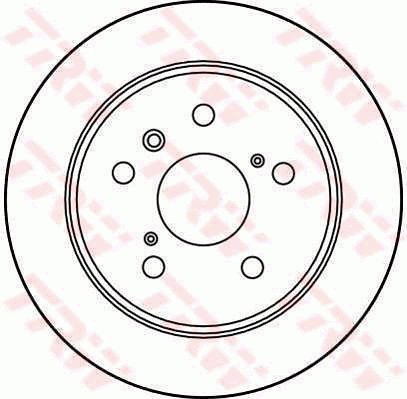 TRW Brzdový kotouč DF2661 sada 2ks - Brake Disc