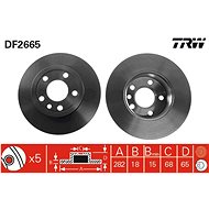 TRW Brake disc DF2665 set of 2 - Brake Disc