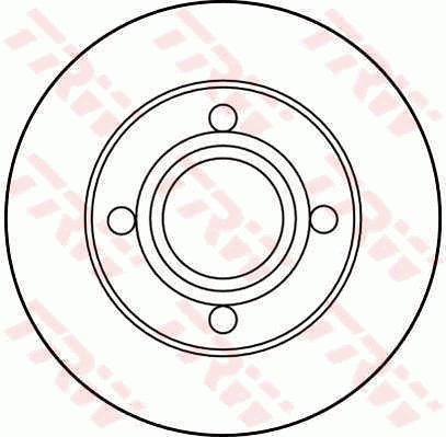 TRW Brzdový kotouč DF2667 sada 2ks - Brake Disc