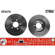 TRW Brake disc DF2678 set of 2 - Brake Disc