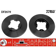 TRW Brake disc DF2679 set of 2 - Brake Disc