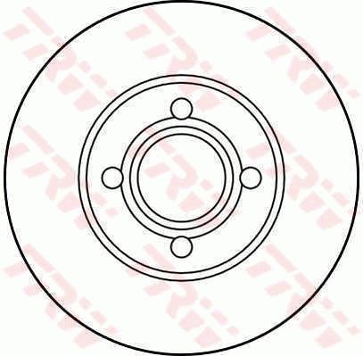 TRW Brzdový kotouč DF2680 sada 2ks - Brake Disc