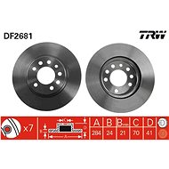 TRW Brake disc DF2681 set of 2 - Brake Disc