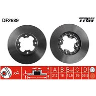 TRW Brake disc DF2689 set of 2 - Brake Disc
