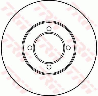 TRW Brzdový kotouč DF2691 sada 2ks - Brake Disc