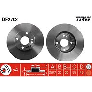 TRW Brake disc DF2702 set of 2 - Brake Disc