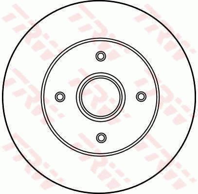 TRW Brzdový kotouč DF2708 sada 2ks - Brake Disc