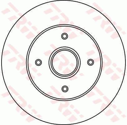 TRW Brzdový kotouč DF2709 sada 2ks - Brake Disc